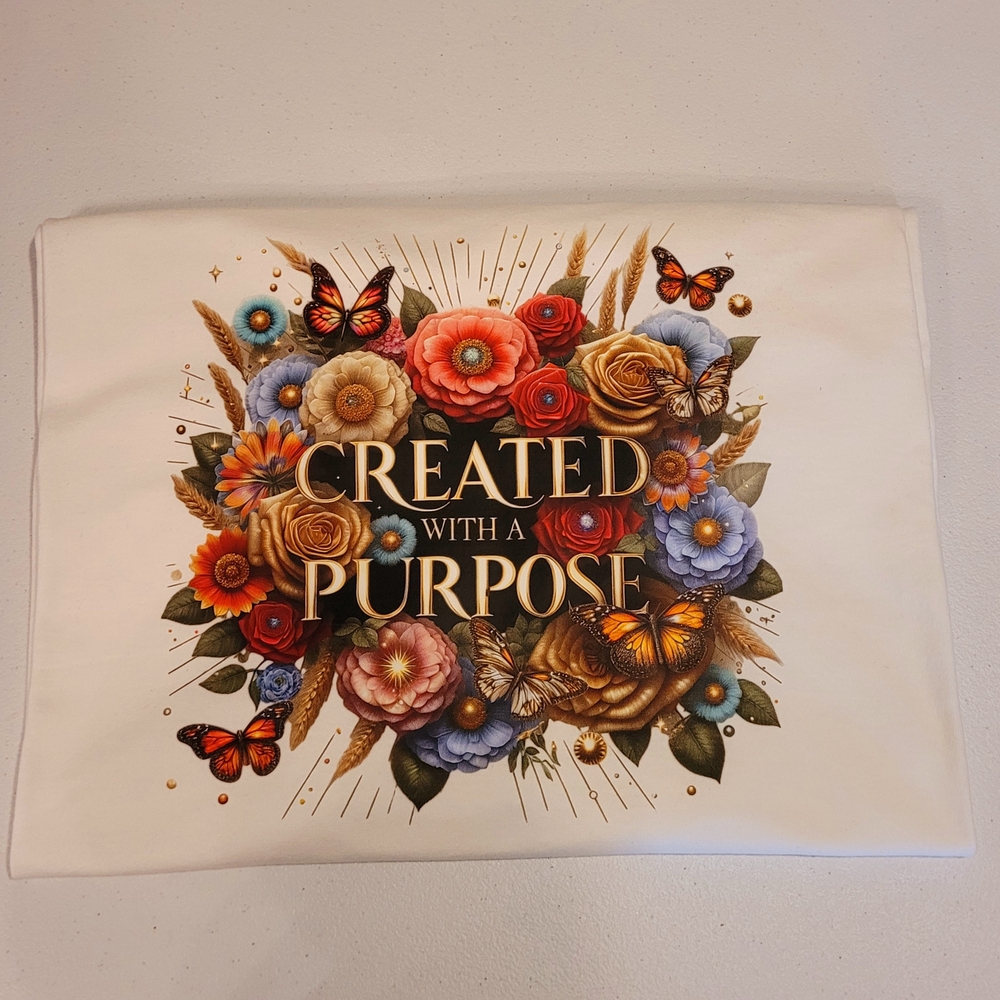 New Created With A Purpose Inspirational T-Shirt